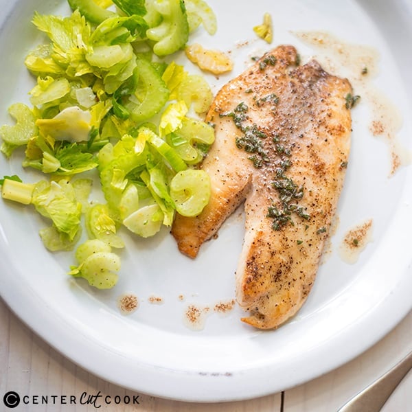 brown butter tilapia celery salad 4