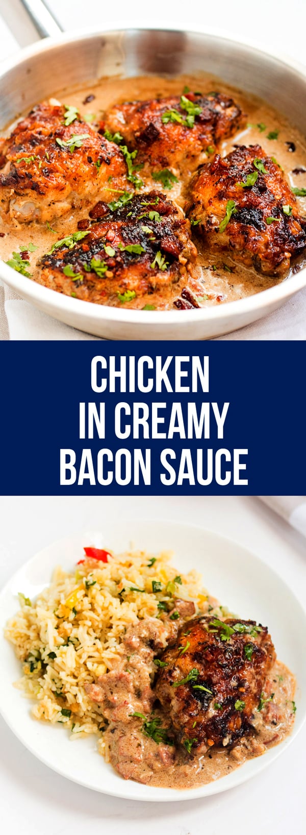 chicken bacon sauce pin