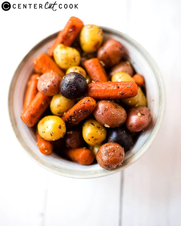 garlic roasted potatoes carrots 2