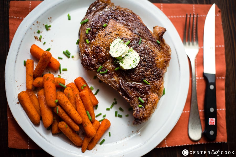 herb compound butter steak 2