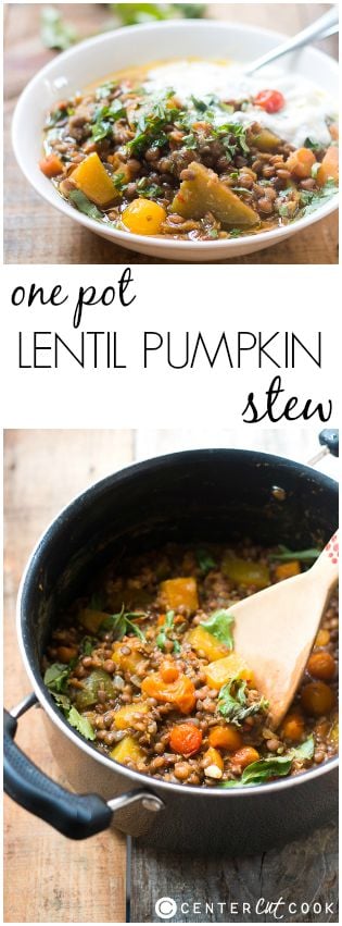 lentil pumpkin stew pin