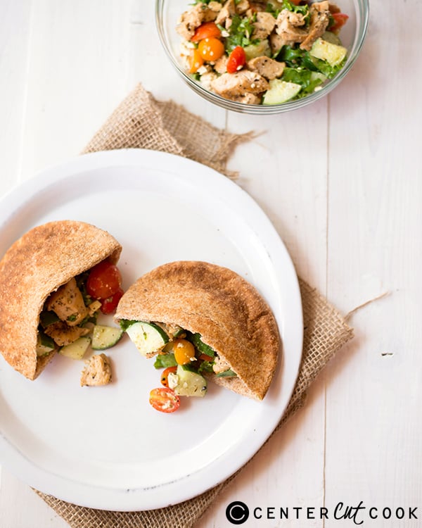 mediterranean chicken pitas 2