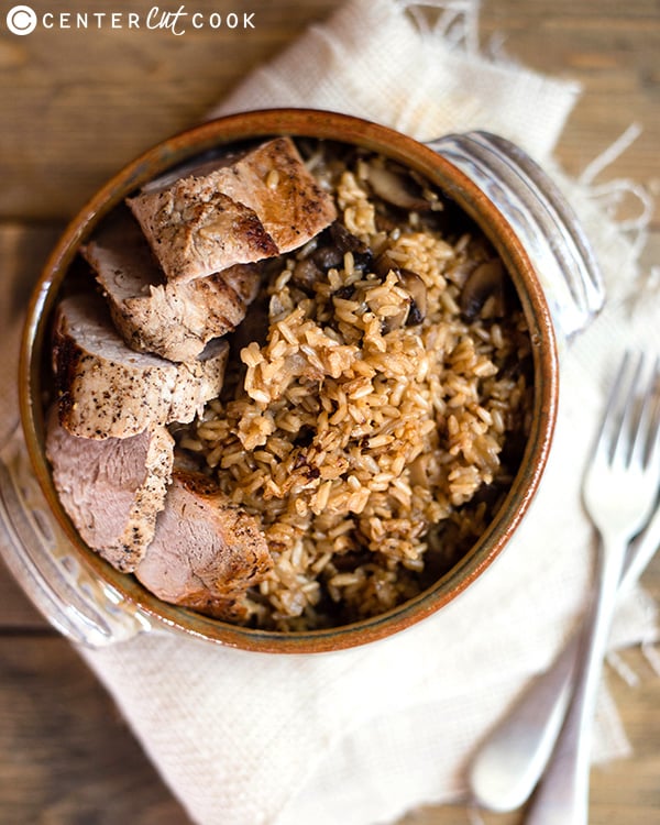 pork tenderloin with seasoned brown rice 3