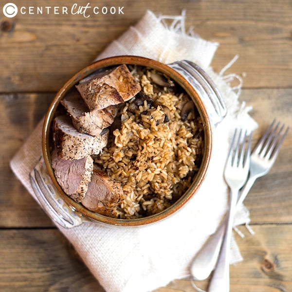 pork tenderloin with seasoned brown rice 4