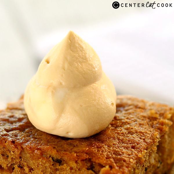 pumpkin walnut cake with caramel whipped cream 4