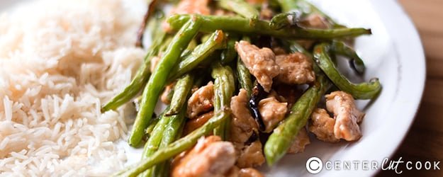 spicy turkey green bean stir fry 1