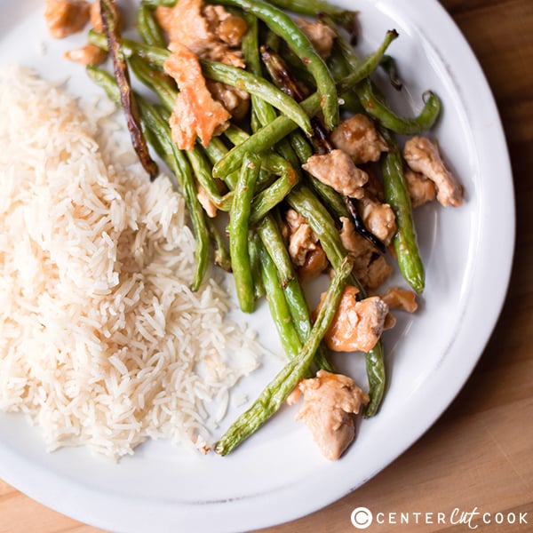 spicy turkey green bean stir fry 3