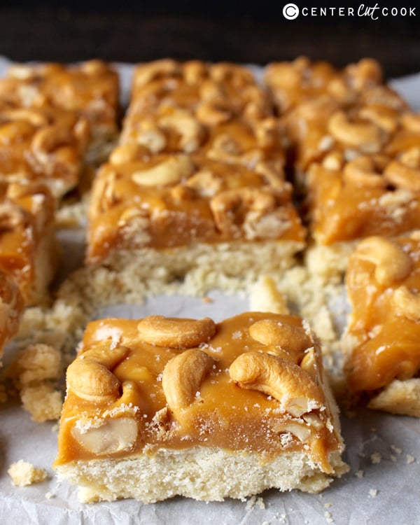 caramel cashew bars 3