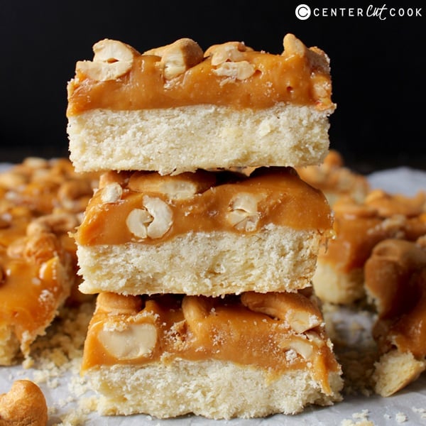 caramel cashew bars 4