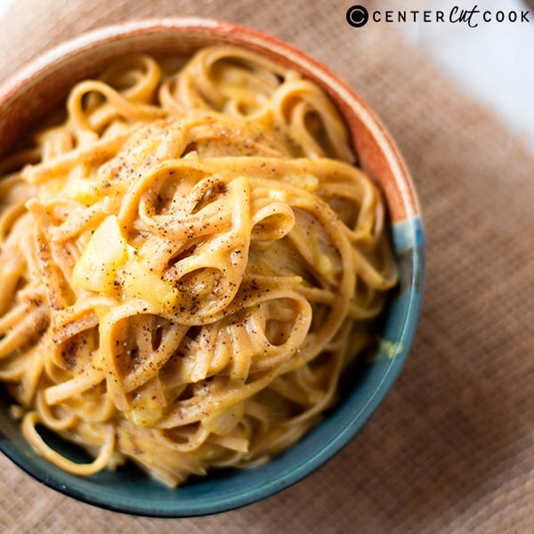 one pot creamy pumpkin pasta 4