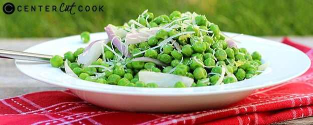 parmesan peas with shallots lemon 1