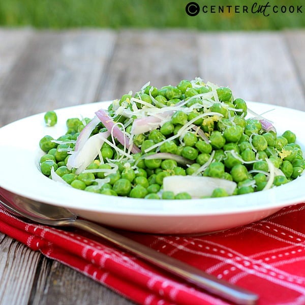 parmesan peas with shallots lemon 3