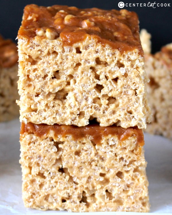 pumpkin caramel rice krispy treats 2