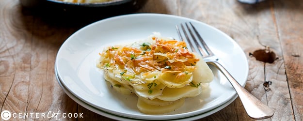 baked garlic scalloped potatoes 1