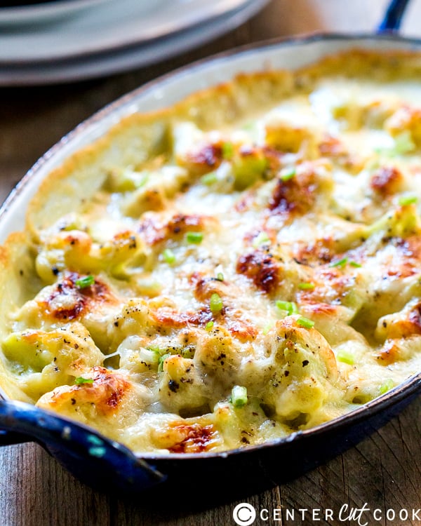 Cheesy Garlic Cauliflower Gratin | Homemade Gratin Recipes