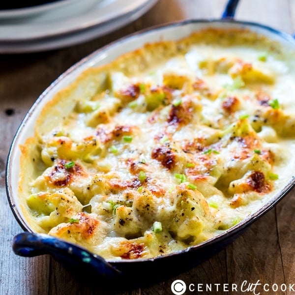 cheesy garlic cauliflower gratin 3