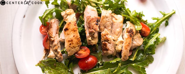 lemon dijon chicken arugula salad 1