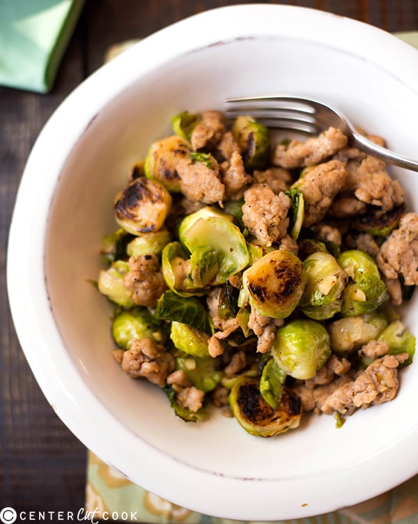 one pan chicken italian sausage brussels sprouts 2