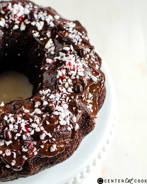 chocolate peppermint bundt cake 2