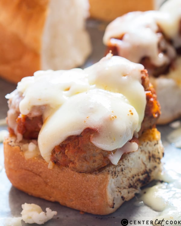 cheesy italian meatball sliders 2