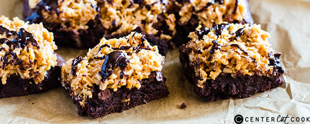 fudgy samoa brownies 1