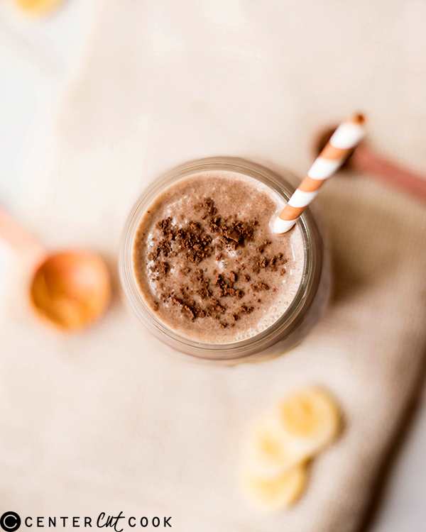 healthy chocolate peanut butter smoothie 2