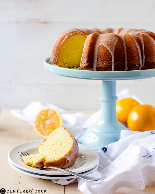 iced meyer lemon pound cake 2