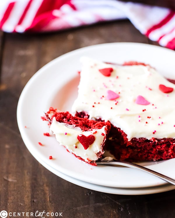 red velvet sheet cake cream cheese frosting 3