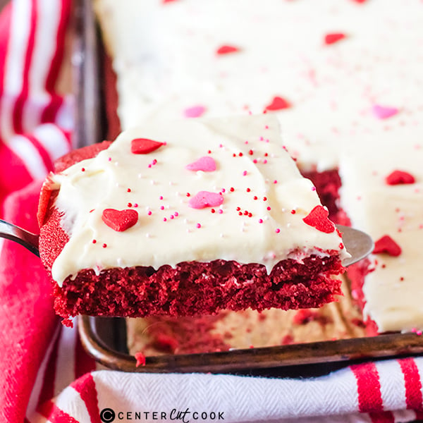 red velvet sheet cake cream cheese frosting 4