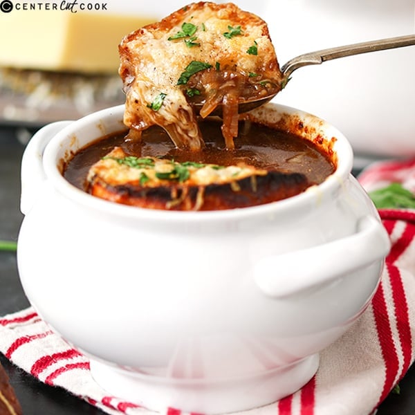 French Onion Soup with Gruyère Toast CenterCutCook