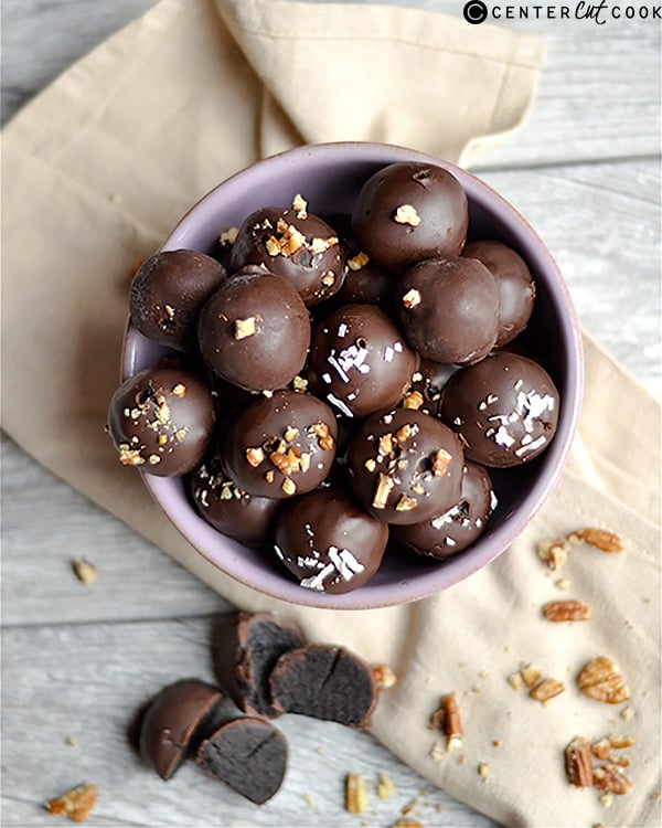 no bake chocolate cake batter truffles 2