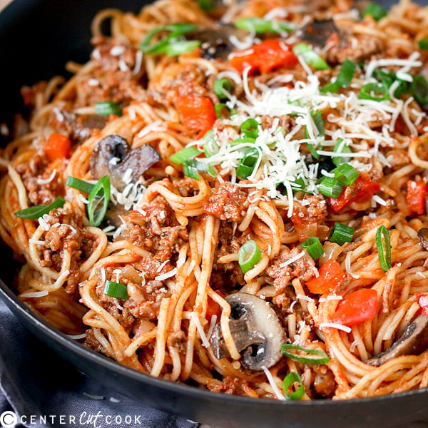 one pot pasta bolognese 3