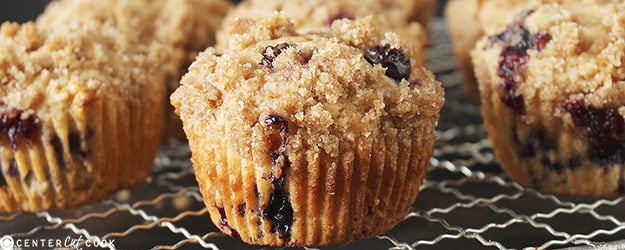 blueberry crumb muffins 1