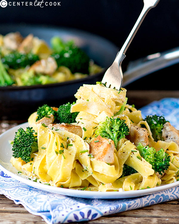 Chicken and Broccoli Alfredo - CenterCutCook