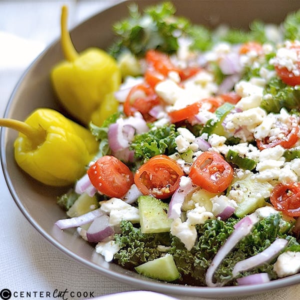 chopped kale greek salad 3