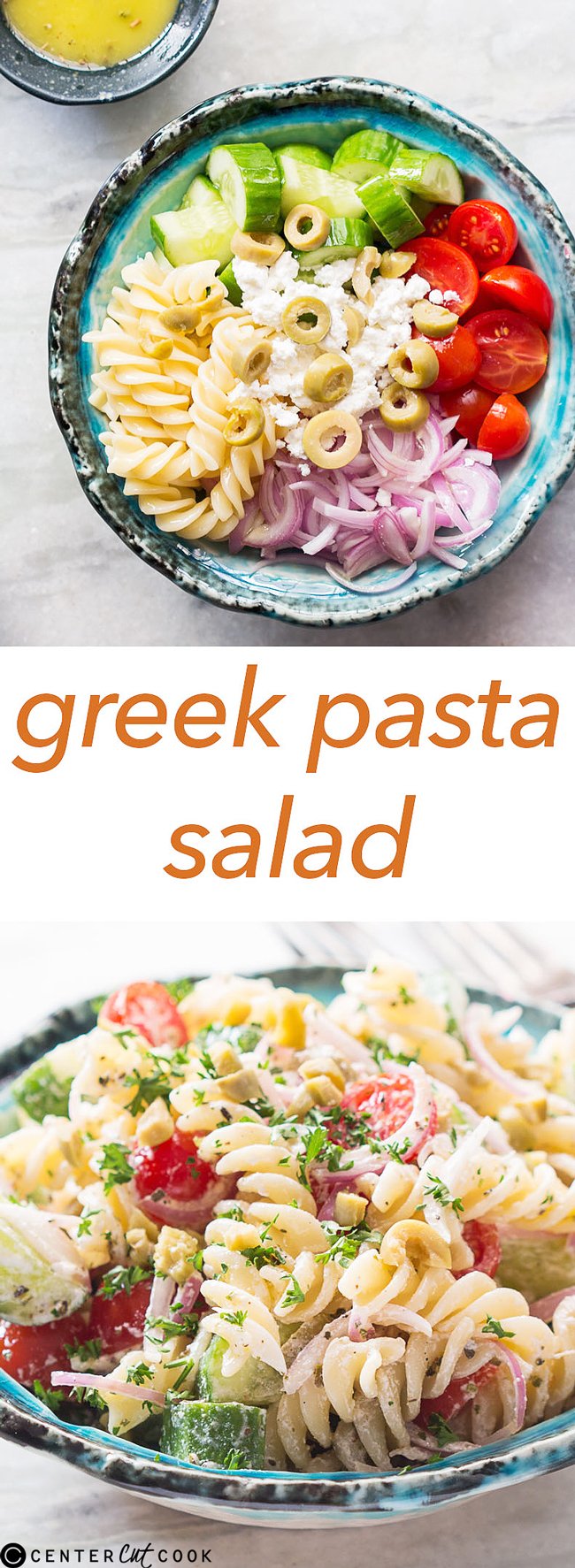 greek pasta salad with feta