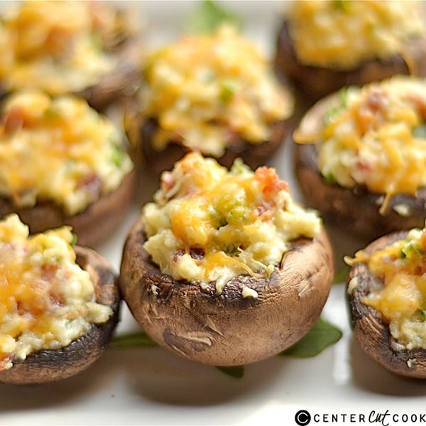 jalapeño popper stuffed mushrooms 3