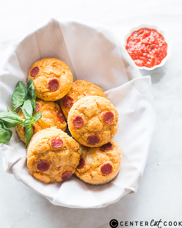 pepperoni cheese pizza muffins 2