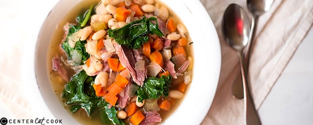 slow cooker ham bean soup 1