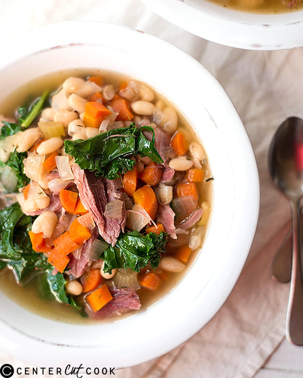 slow cooker ham bean soup 2