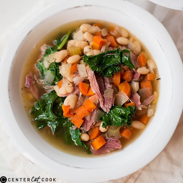 slow cooker ham bean soup 3