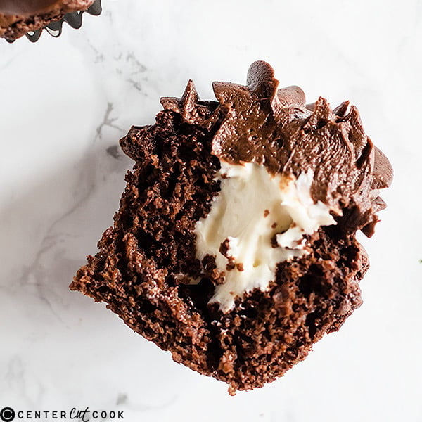 chocolate cheesecake cupcakes 4