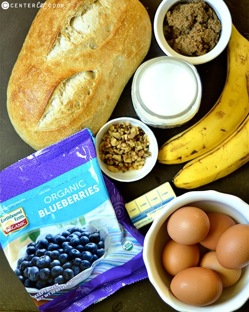 overnight blueberry banana french toast 2