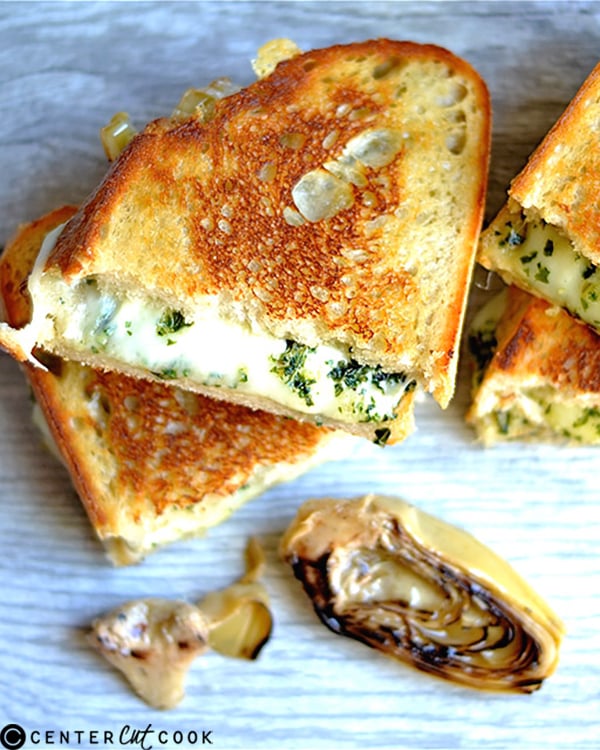 pesto artichoke grilled cheese 2