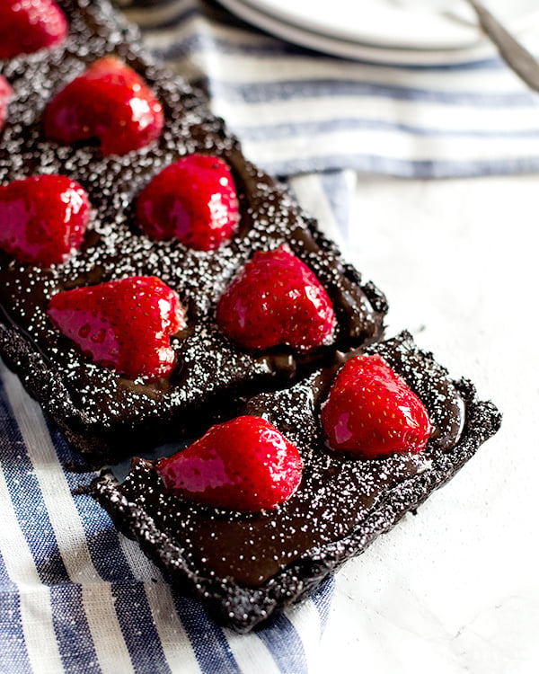 chocolate strawberry tart 2