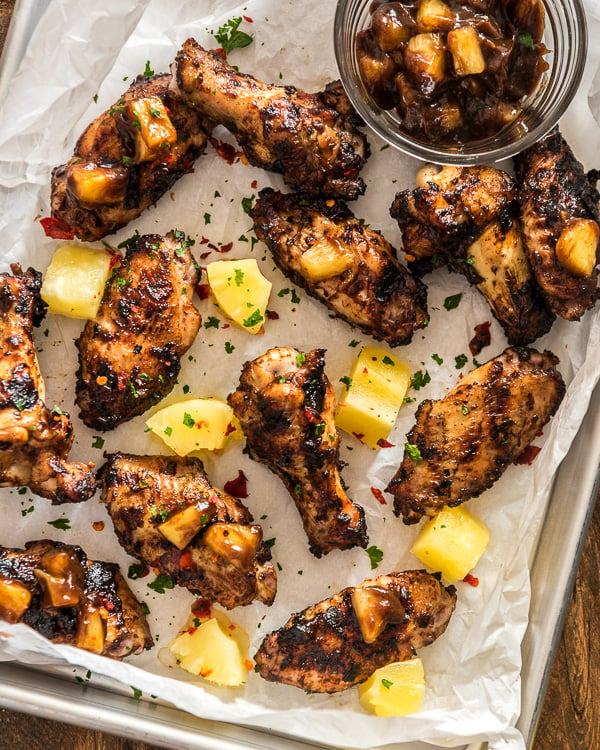 grilled chicken wings pineapple sauce 2