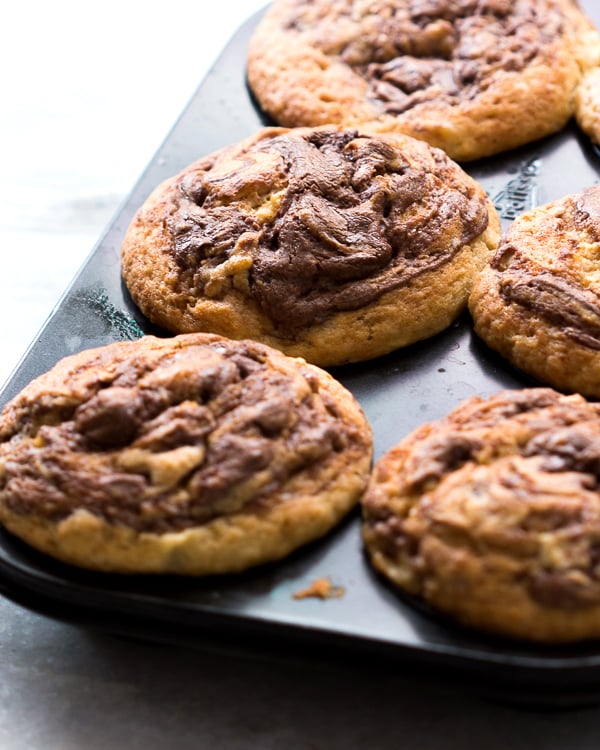 nutella swirled banana muffins 2