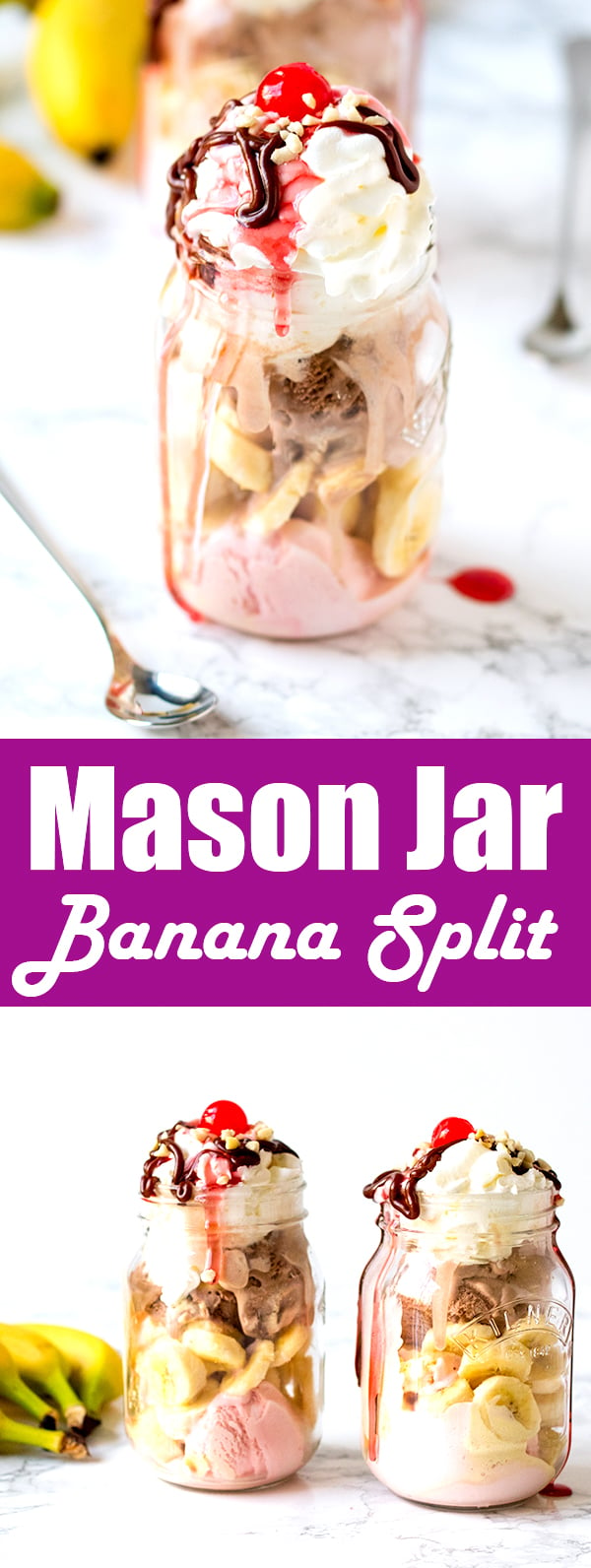 mason jar banana split pin