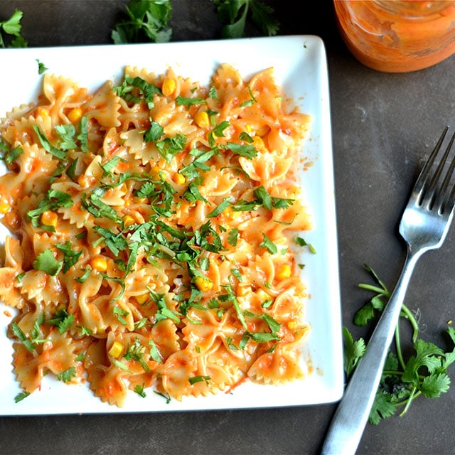 roasted red pepper pasta salad 3