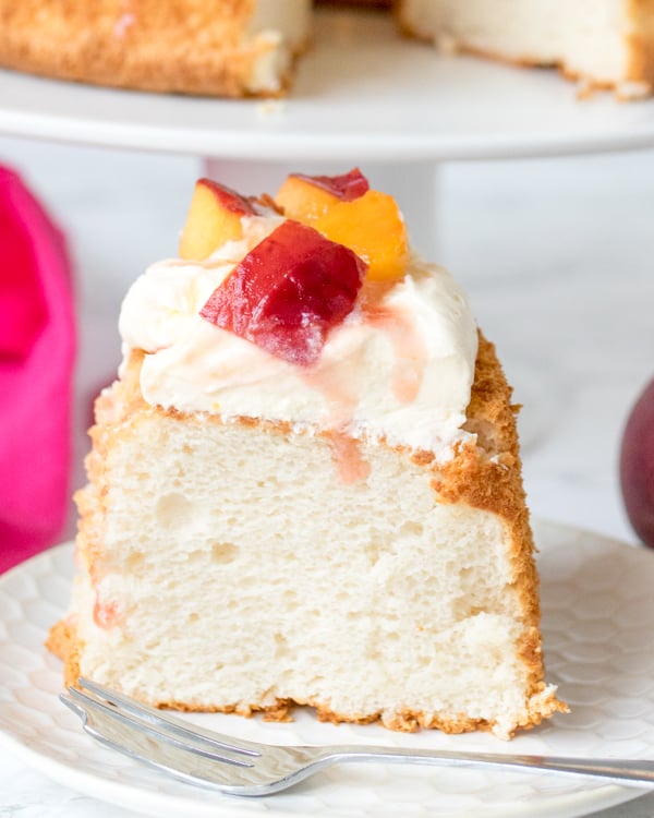 angel food cake peaches cream 5